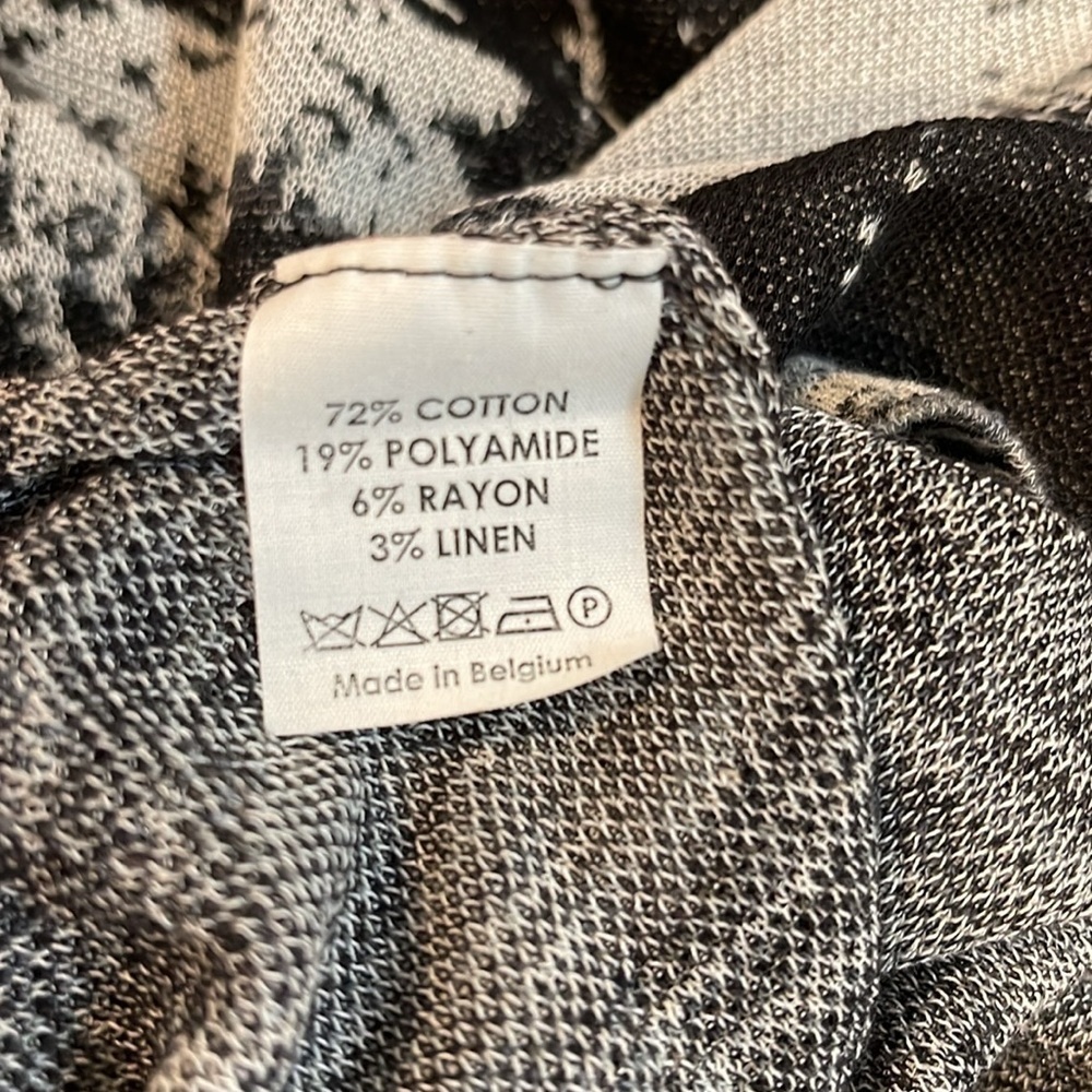 DRIES VAN NOTEN sweater orange black and grey size large L - Picture 5 of 5